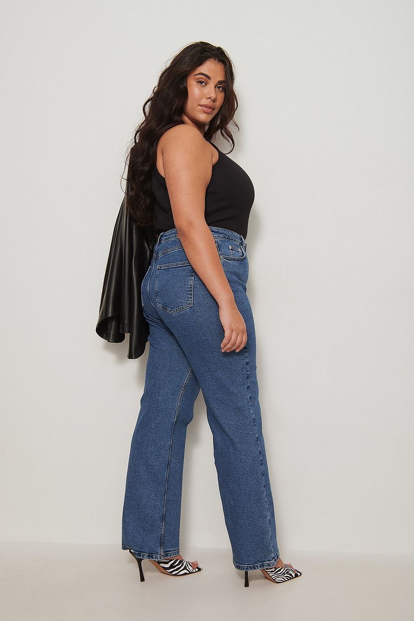 Recycled Relaxed Full Length Jeans For Womens - DOCACCA - Jeans - 