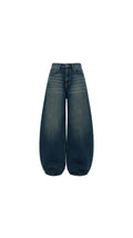 -High-Waisted Balloon Fit Denim Jeans